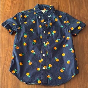 Crewcuts navy button down shirt